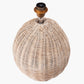 Raffles Large Rattan Cream Wash Table Lamp Base