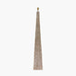 Seacomb Rattan Pyramid Floor Lamp Base with Pyramid 48cm Cream Cotton Tapered Square Lampshade