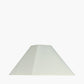 Seacomb Rattan Pyramid Floor Lamp Base with Pyramid 48cm Cream Cotton Tapered Square Lampshade