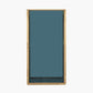 Brass Metal and Smoked Glass Panelled Square Hurricane Medium