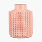 Malone Apricot Stoneware Square Design Vase