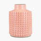 Malone Apricot Stoneware Square Design Vase