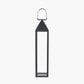 Black Stainless Steel and Glass Medium Tall Lantern