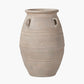 Grey Wash Fibrestone Decorative Vase with Handles Large