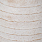 White Wash Fibrestone Decorative Ribbed Vase
