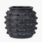 Black Bobble Fibrestone Decorative Planter