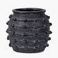Black Bobble Fibrestone Decorative Planter