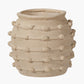 Cream Bobble Fibrestone Decorative Planter