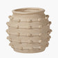 Cream Bobble Fibrestone Decorative Planter
