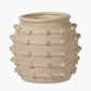Cream Bobble Fibrestone Decorative Planter