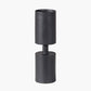 Matt Black Metal Pillar Candle Holder Large