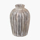 Ambrosia Natural Grooved Stoneware Vase