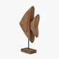 Natural Handcarved Mango Wood Altum Angelfish Ornament