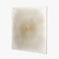 White and Gold Metal Sunburst Wall Art