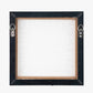 S/2 Black Leaf Print Square Canvases with Black Frames