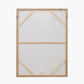 Black and Cream Abstract Canvas with Natural Frame