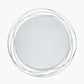 Antique Silver Metal Swirl Round Wall Mirror