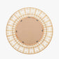 Natural Bamboo Frame Round Wall Mirror