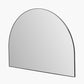 Black Metal Slim Frame Wide Arch Wall Mirror