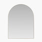 Brushed Gold Metal Slim Frame Tall Arch Wall Mirror