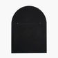 Black Metal Slim Frame Tall Arch Wall Mirror