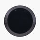 Graphite Metal Angled Frame Round Mirror
