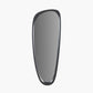 Black Wood Veneer Teardrop Shaped Wall Mirror