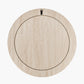 Tivoli Travertine Effect Veneer Round Wall Mirror