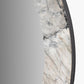 Myana Jade Marble Effect Veneer Round Wall Mirror