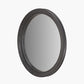 Elwood Black Fir Wood Effect Round Wall Mirror