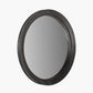 Elwood Black Fir Wood Effect Round Wall Mirror