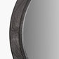 Elwood Black Fir Wood Effect Round Wall Mirror