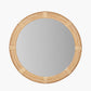 Natural Rattan Frame Round Wall Mirror