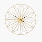 Gold Metal Geo Design Round Wall Clock