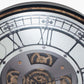 Antique Gold Wood and Mirror Working Cog Round Wall Clock
