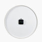 White Marble Effect Wood Veneer Round Wall Clock
