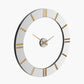 Mirror and Gold 2 Piece Open Wall Clock