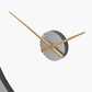 Mirror and Gold 2 Piece Open Wall Clock