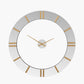 Mirror and Gold 2 Piece Open Wall Clock