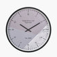 Black Metal Printed Face Wall Clock