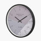 Black Metal Printed Face Wall Clock
