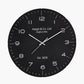 Black and Silver Dome Glass Wall Clock