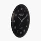 Black and Silver Dome Glass Wall Clock