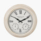 Antique Effect Gold Brushed Cream Indoor Outdoor Wall Clock