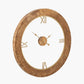 Newborough Burr Wood Effect Round Wall Clock