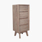 Kalmar Sand Wash Acacia Wood 4 Drawer Tall Unit