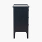 Chelmsford Satin Black Pine Wood 3 Drawer Unit
