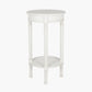 Heritage Elizabeth White Pine Wood Round Accent Table