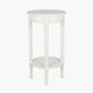 Heritage Elizabeth White Pine Wood Round Accent Table