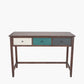 Loft Blue Multicoloured Pine Wood 3 Drawer Desk